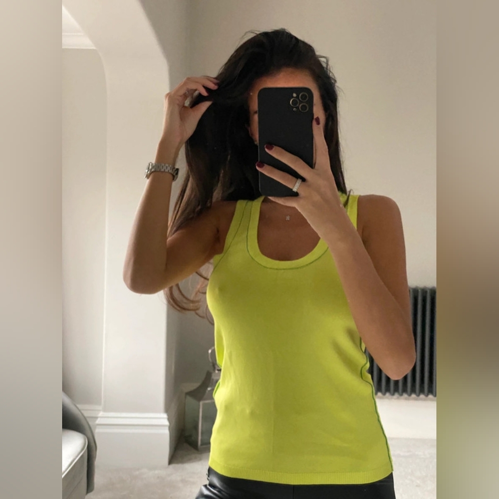 Zara vest top light knit stretch